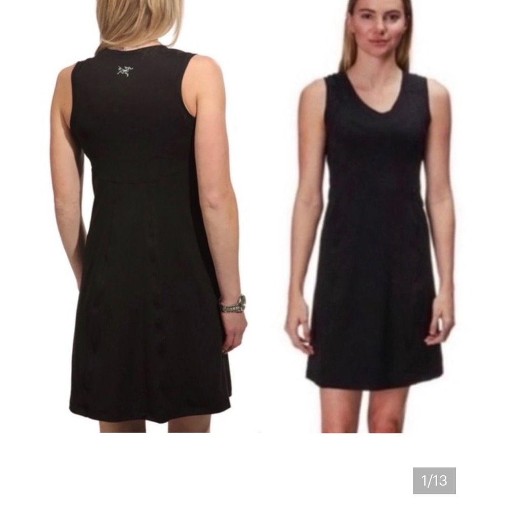 Arcteryx Soltera Sleeveless Dress Women S Black Gorpcore Techwear Lightweight